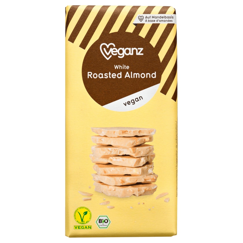 Veganz Bio Schokolade White Roasted Almond vegan 80g